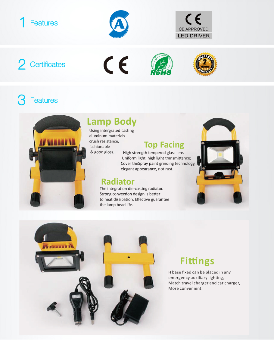 COB Portable LED luci di inondazione