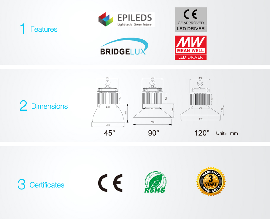 COB LED High Bay luci